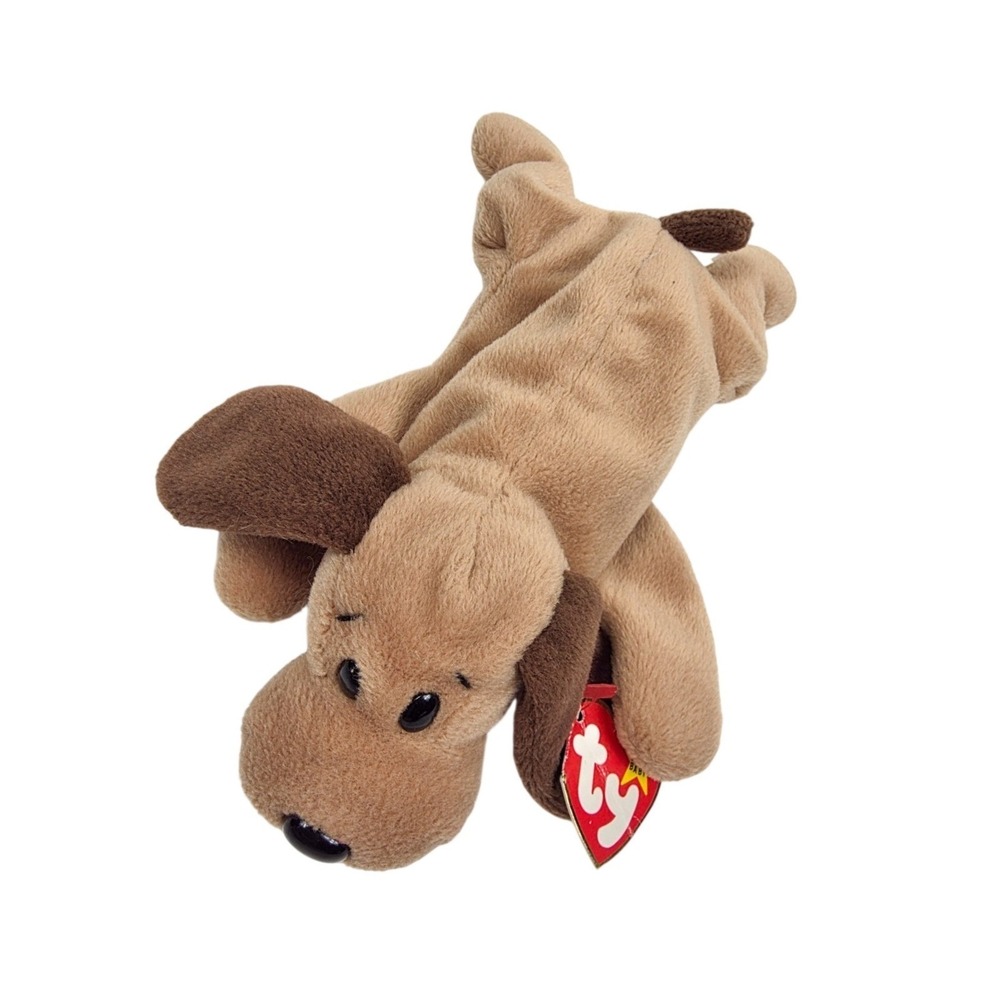 TY Beanie Babies 1994 Bones The Toothless‎ Dog w/Tags Vintage